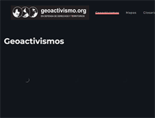 Tablet Screenshot of geoactivismo.org
